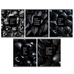 тетрадь  48л кл. "natural black" обложка ламинация soft-touch
