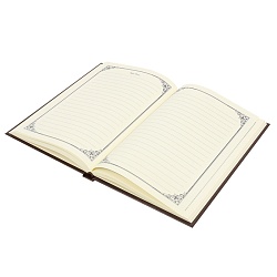 ежедневник а5 недатиров. 120л обложка тиснение "золото"