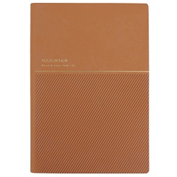 ежедневник а5 недатиров.  96л обложка кож.зам. светло-коричневая