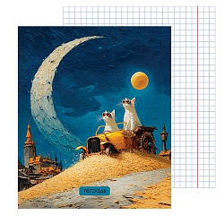 тетрадь  40л кл "прикольные коты" обл. мел. кар