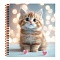книжка записная  а6  80л "милый котик-9" цветная спираль