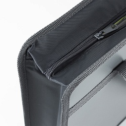 папка детская с ручками а4 пласт. с рисунком на молнии  жёлтый спорткар