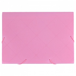папка на резинке а4 13 отделений diamond розовая