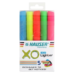 набор текстмаркеров 5шт/уп 