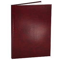 ежедневник недатированный  а5  80л. бордо бумвинил