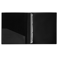 папка с 4-мя кольцами 25мм 0,7мм чёрная