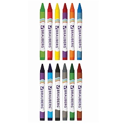 мелки восковые 12цв