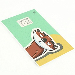 скетчпад 140*200мм 40л so tired  склейка. обл.: мат лам. блок: офсет 100г/м2