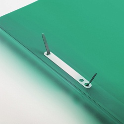 папка-скоросшиватель с перфорацией а4 "brauberg" 180мкм зелёная