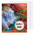 Тетрадь  48л кл. "Водопады" обложка картон