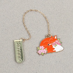 закладка металлическая "лисица"