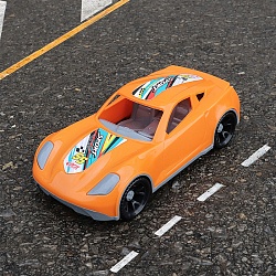 машинка turbo v оранжевая 18,5см
