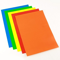 бумага цветная самоклеящаяся а4 5л. 5цв. пэт- пакет