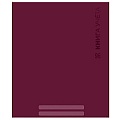 Книга учета А4 96л клетка бордо обложка картон