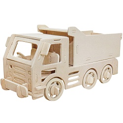 сборная модель из дерева самосвал