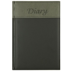 ежедневник 14*20,5см недатиров. 192л  обложка кожзам  2-х цв 