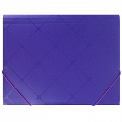 папка на резинке а4  diamond фиолетовая