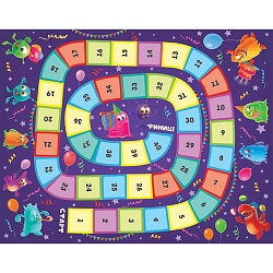 игра настольная ходилка "весёлые ходилки 4 в 1" 