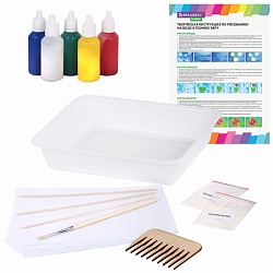 набор для рисования на воде "эбру" 5цв*20мл ,лотока5
