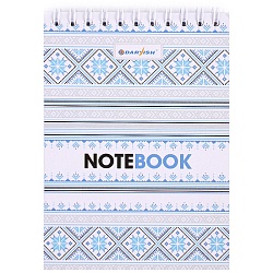 Блокнот 10*14см  60л  "Орнаменты" на гребне