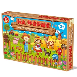 игра настольная ходилка "на ферме"
