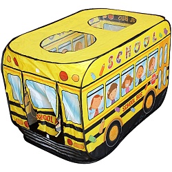 палатка игровая детская "школьный автобус" + 50 шаров. игрушка (уценка)