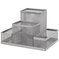 органайзер настольный металлический серый