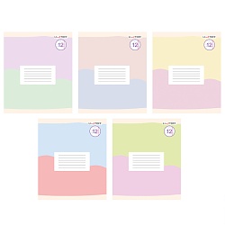 тетрадь  12л косая линия  цв. обл "моя тетрадь" (универсальная плашка)