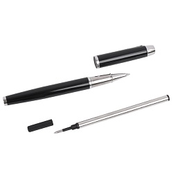 набор подарочный (ежедневник недатир.а5 с магнитной застежкой + ручка) чёрного цвета