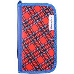 пенал 3отдел. 190*105мм шотландка