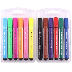 фломастеры 12цв "darvish" в пенале треугольные толстые