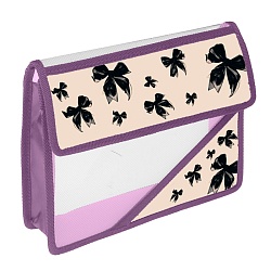 папка для тетрадей  а5 на липучках бантики