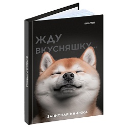 книжка записная  а6  48л "милый забавный пёс" 7бц, глянц.лам.