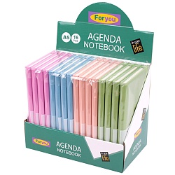 Блокнот 14*21см 80л в линейку на резинке ассорти