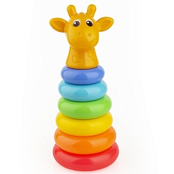 пирамида зоопарк "жираф" 25 см., 8 дет.