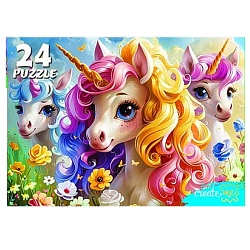 пазлы   24 элемента чудесные единороги №27