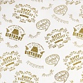 Бумага упаковочная Happy Birthday