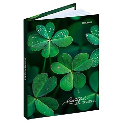 книжка записная  а6  48л "счастливый клевер" 7бц, глянц.лам.