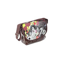 сумка городская "darvish" 1 отделение + 2 кармана лаковая отделка