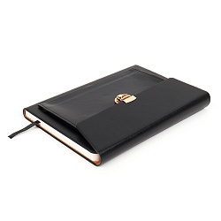 ежедневник а5 недатиров. 100л обложка кож.зам. с карманом на застёжке