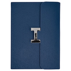 ежедневник а5 недатиров. 112л  обложка кож.зам. синяя