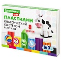 Пластилин  8 цветов "Brauberg" со стеком 160г