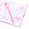 Блокнот A5  50л "Милые котики" с ручкой в наборе цвет розовый
