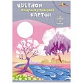 Картон цветной перламутровый  А4 8л. 8цв. "Волшебная страна"