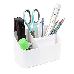 органайзер настольный пластиковый 3 отделения белый