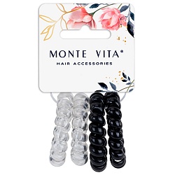 резинки для волос  в наборе 4шт (пружинки)