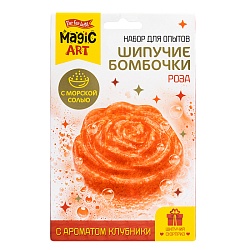 набор для опытов "шипучие бомбочки. роза" 