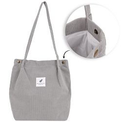 сумка холщовая 38*34*11см серый