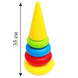пирамидка гигант 35см (5деталей)