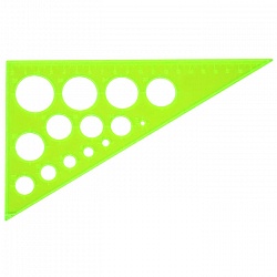 треугольник с окружностями 19см. 30° neon crystal ассорти стамм